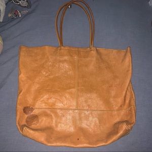 Banana republic leather tote